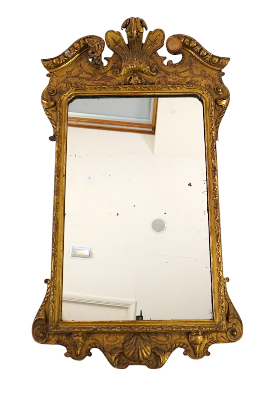 A George III style giltwood wall mirror